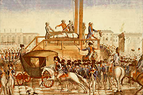 The beheading of Louis XVI